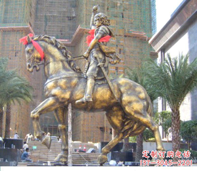 贵阳广场西方骑马战士纪念铜雕