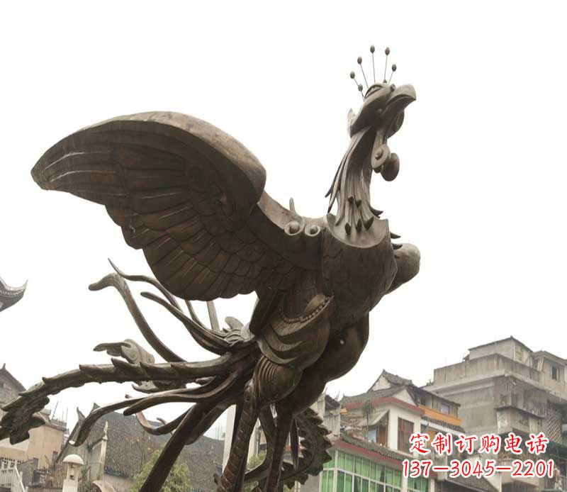 贵阳世界级凤凰景观铜雕