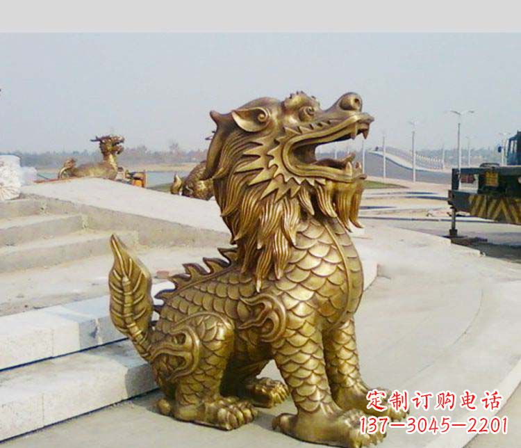 贵阳广场铸铜狮子雕塑