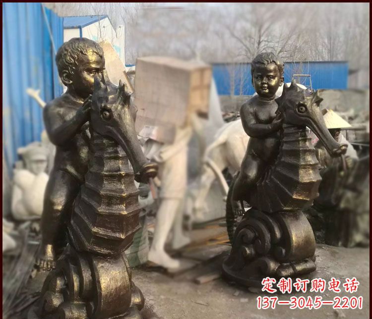 贵阳海马公园铜马雕塑-专业定制,艺术精致