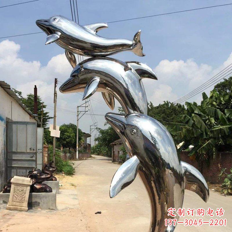 贵阳海豚不锈钢雕塑，让你的空间充满自然之美