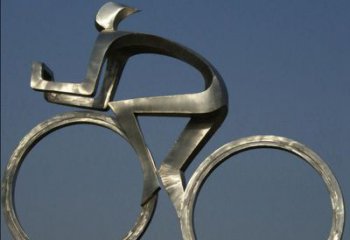 贵阳不锈钢骑自行车雕塑