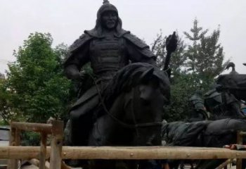 贵阳浪漫古将骑马铜雕，让您感受古代将军的风采！