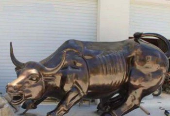 贵阳广场华尔街铜牛动物铜雕-优质的动物铜雕定制