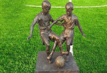 贵阳金属足球雕塑，展现童真烂漫！