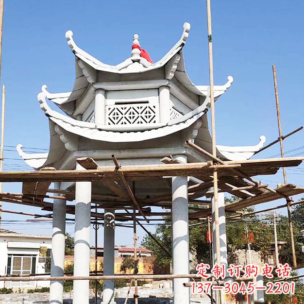 贵阳汉白玉大理石凉亭雕塑