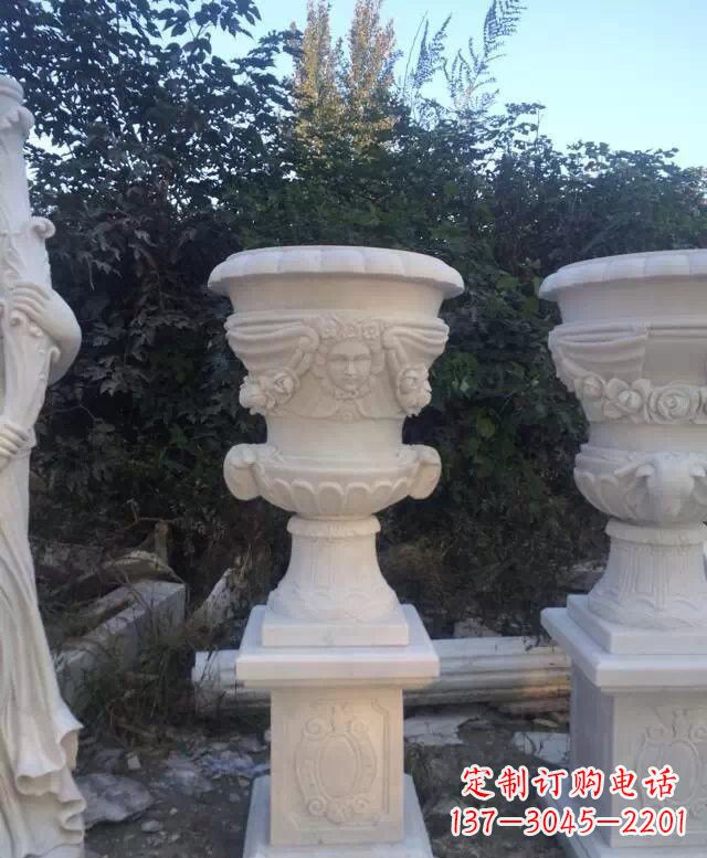 贵阳汉白玉欧式花盆