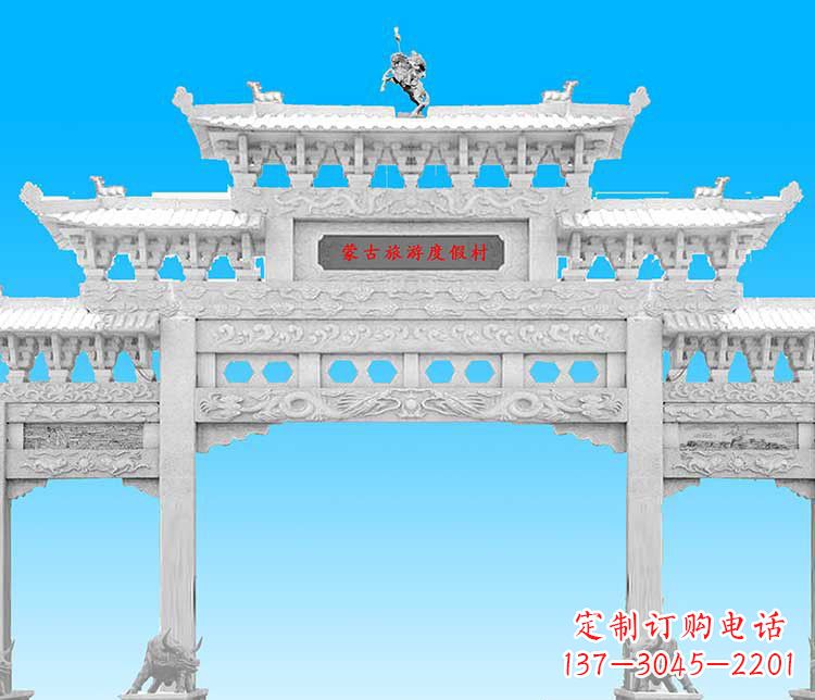 贵阳汉白玉牌楼雕塑