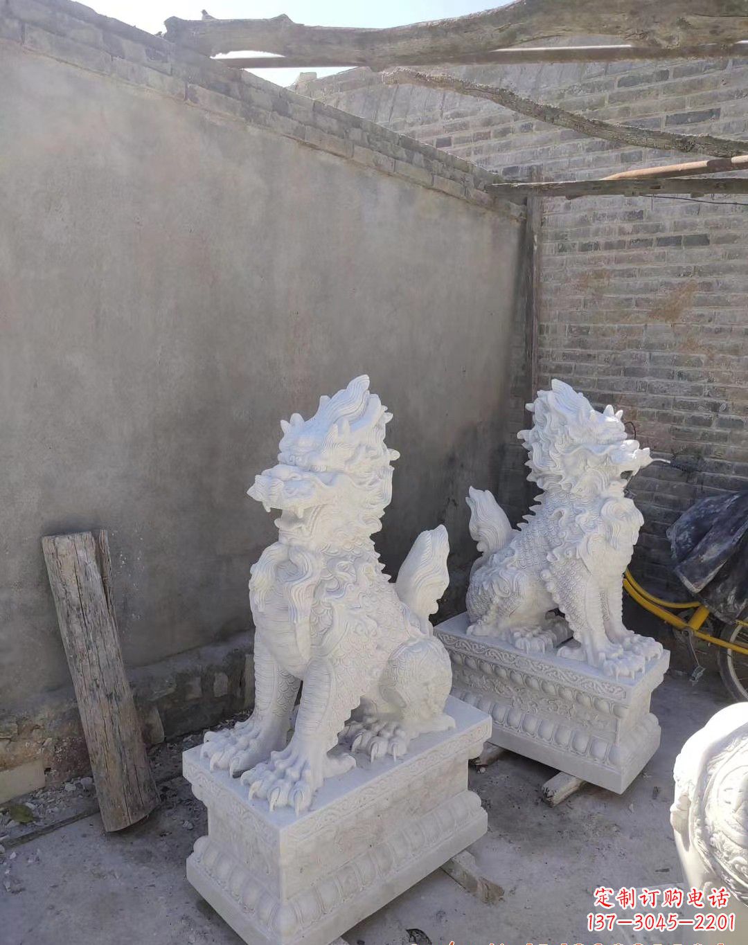 贵阳汉白玉麒麟雕塑