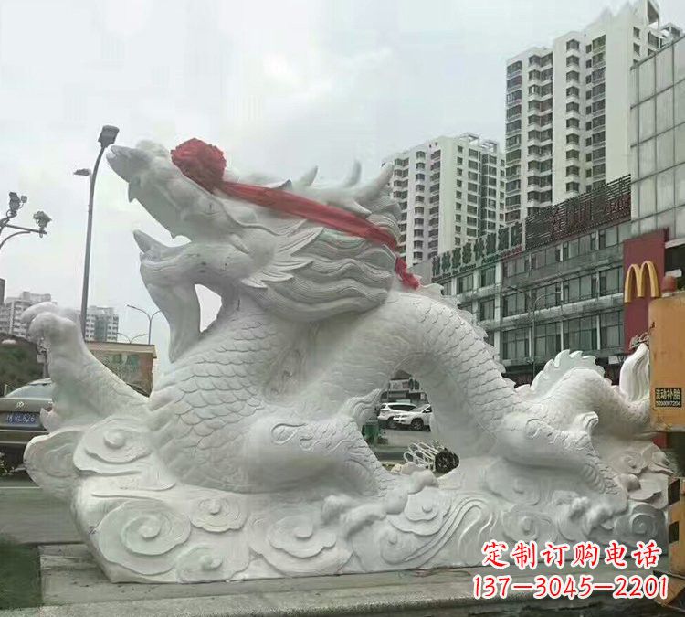 贵阳汉白玉神龙雕塑,精致而又具有历史感