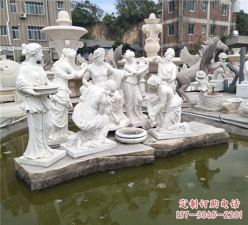 贵阳精美绝伦，众宁芙侍奉阿波罗雕塑