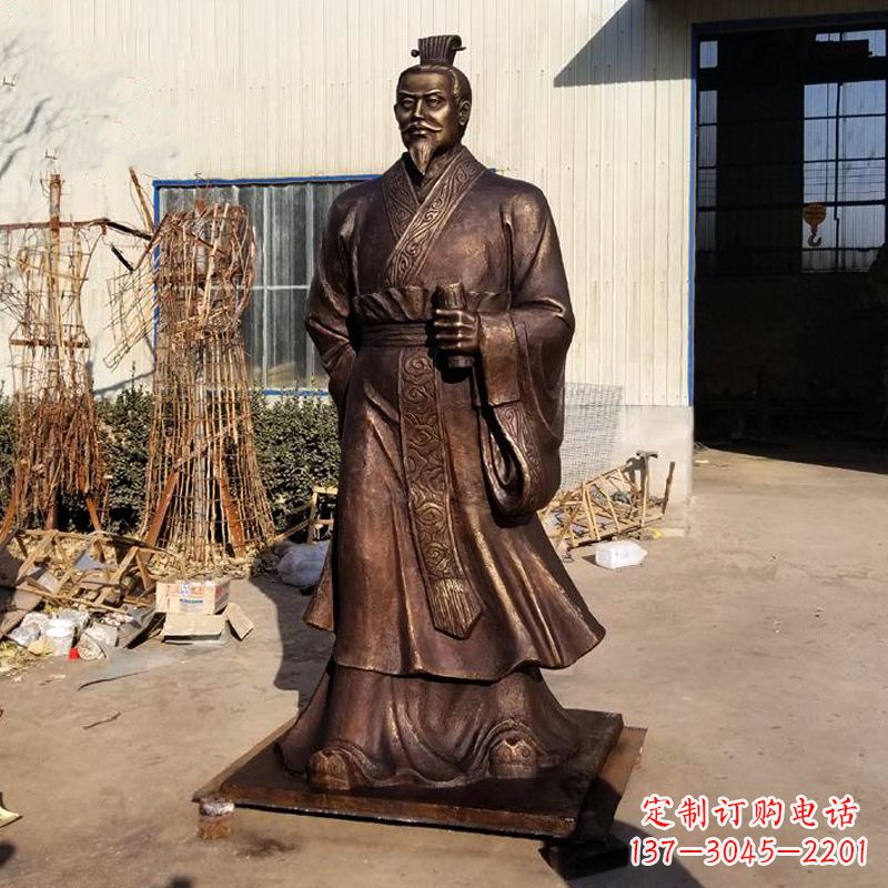 贵阳高质量汉武帝刘彻铜雕塑像