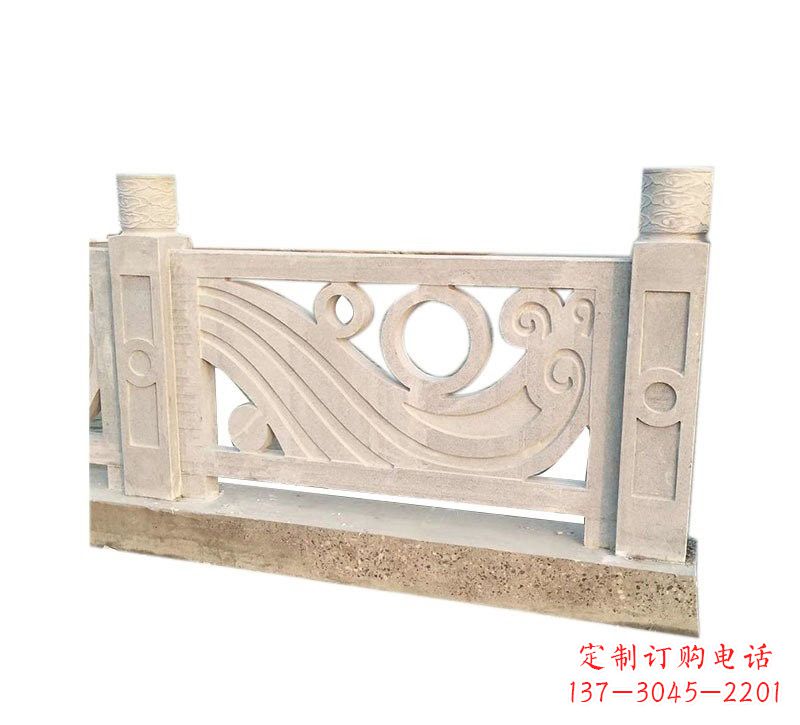 贵阳精美石栏板雕塑，点缀河边桥梁的美丽