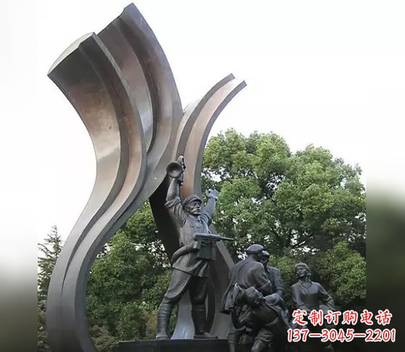 贵阳红军英烈雕塑，永记中国英雄