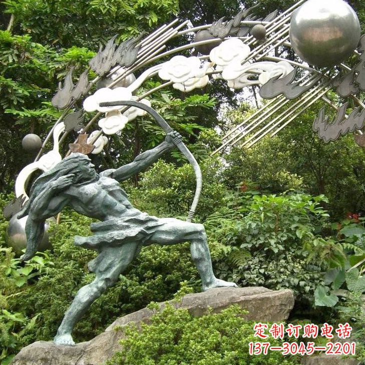 贵阳后羿射日雕塑