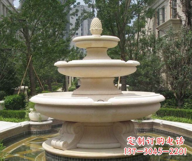 贵阳丰富精美的喷泉石雕