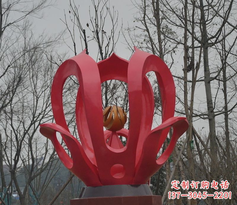 贵阳巧夺天工的紫荆花雕塑