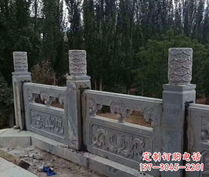 贵阳定制石质护城河栏板雕塑