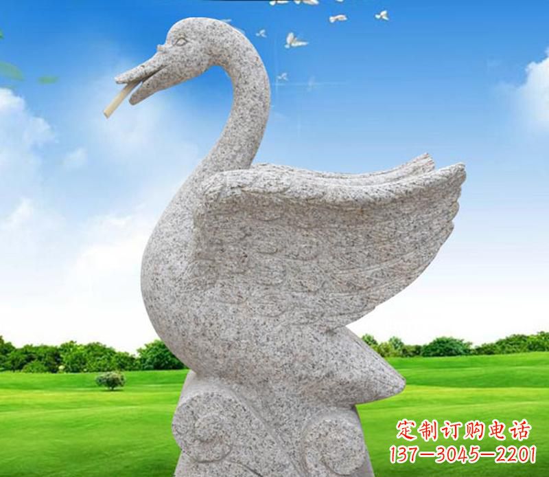 贵阳花岗岩艺术天鹅雕塑
