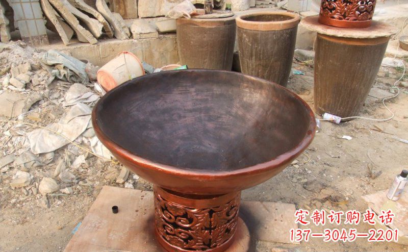 贵阳铜雕花盆,为景观打造精致无瑕