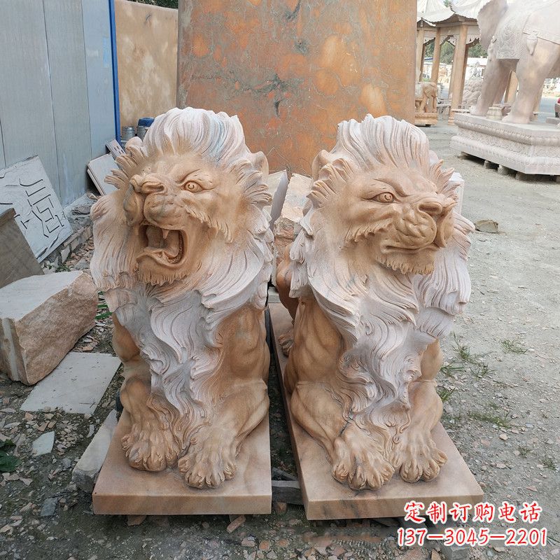 贵阳汇丰狮子爬狮雕塑