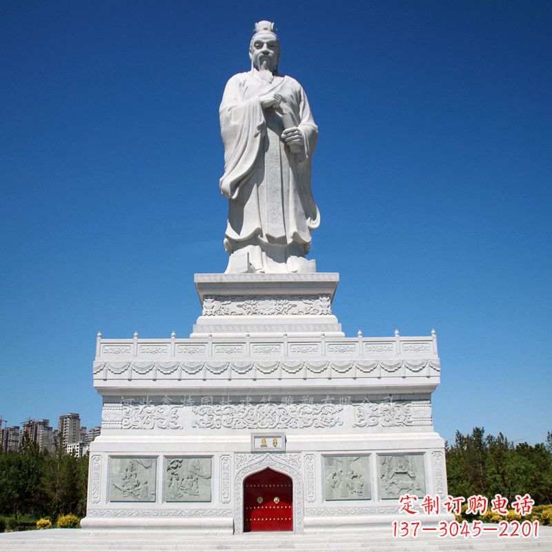 贵阳礼赞中国古代思想家孟子，领雕塑迎来高雅雕塑定制！