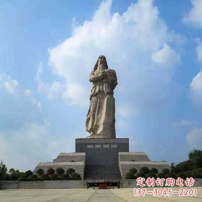 贵阳景区广场大型神农雕像汉白玉石雕塑像