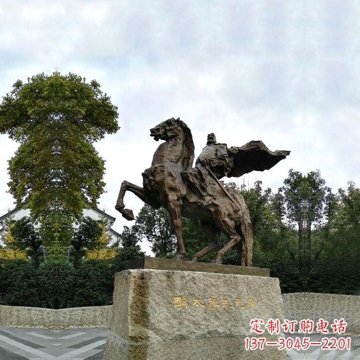 贵阳华夏文明领袖朱元璋铜雕塑