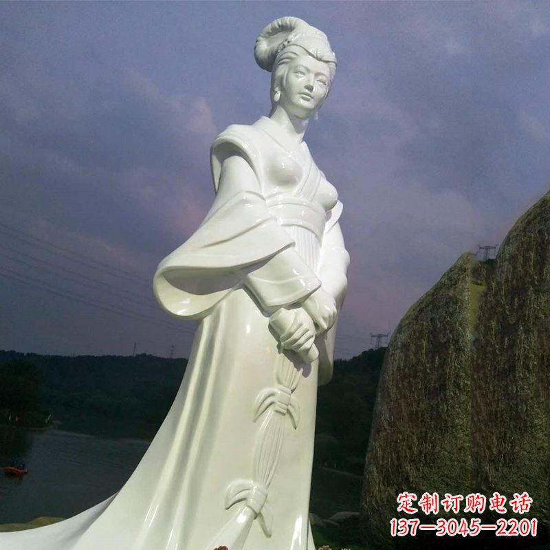 贵阳传承美丽传说——西施汉白玉石雕像