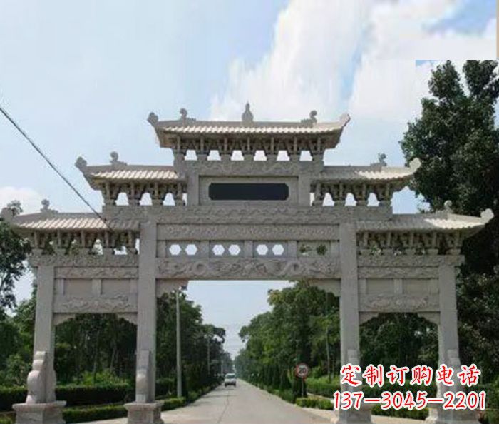 贵阳高品质牌坊石雕,专为客户量身定制