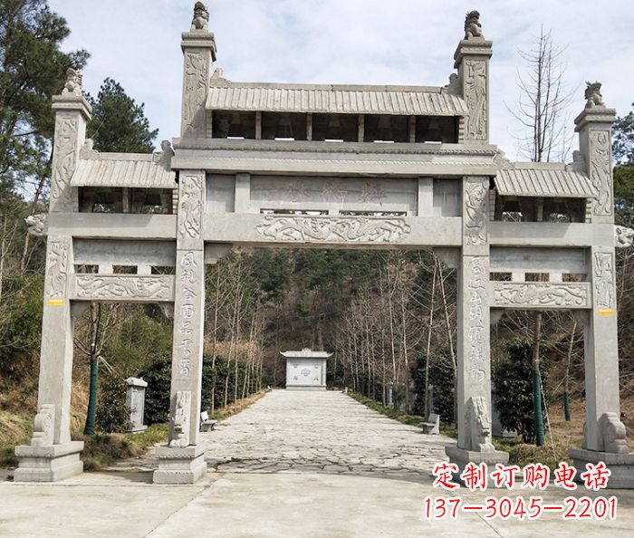 贵阳中领雕塑定制牌坊石雕
