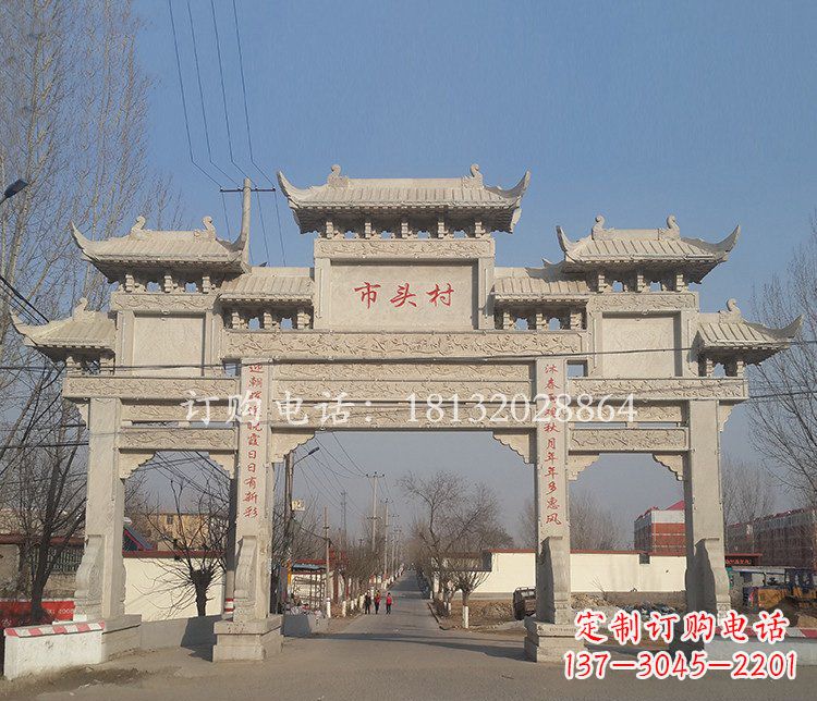 贵阳景区三门七楼石雕牌坊——精美绝伦的牌坊雕塑
