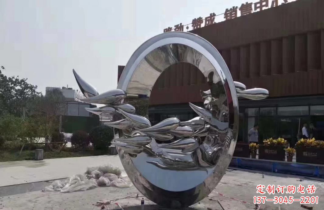 贵阳艺术级镜面不锈钢龙雕塑