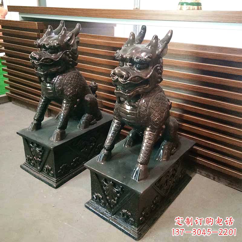 贵阳看门铜雕麒麟
