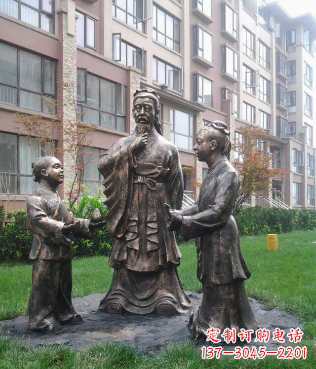 贵阳孔融让梨古代人物雕塑
