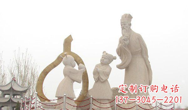贵阳孔融让梨古代人物石雕
