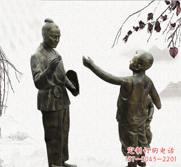 贵阳孔融让梨铜雕,专业定制高品质