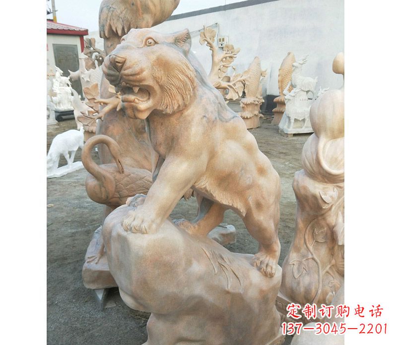贵阳高端石雕老虎，让你的公园里更加精彩