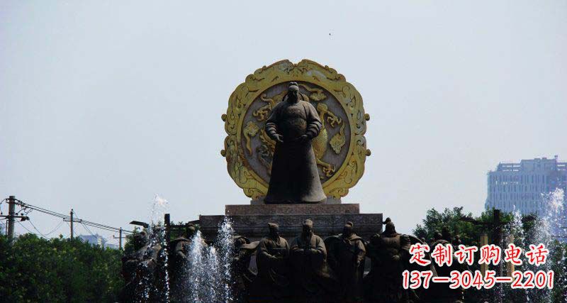贵阳李世民古代名人铜雕