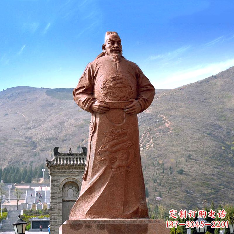 贵阳『李世民传神砂岩石雕塑』