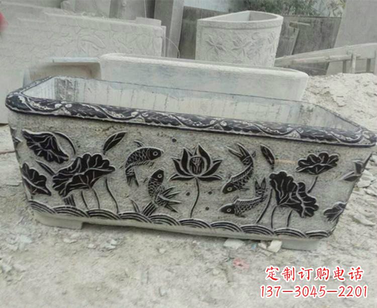 贵阳连年有余浮雕仿古水缸