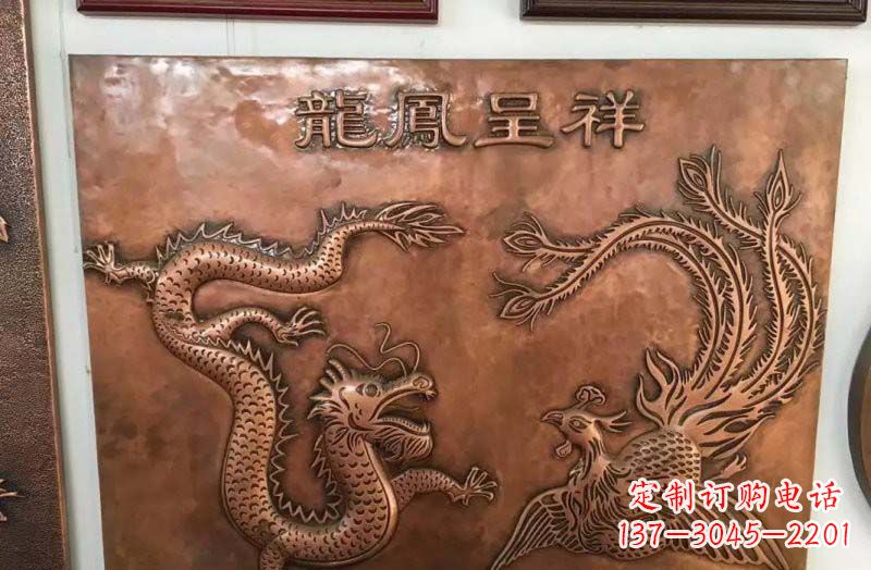 贵阳中领雕塑|传统铜雕龙凤精美雕塑