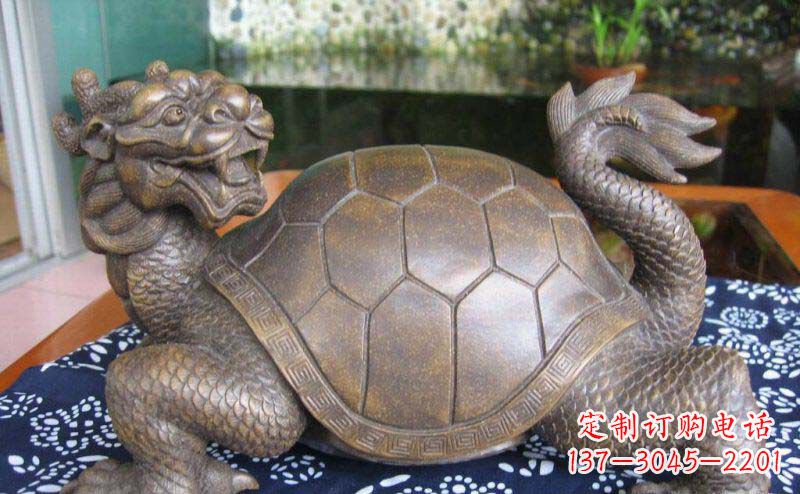 贵阳龙龟古代神兽铜雕