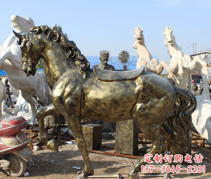 贵阳马动物铜雕塑——精致细腻的手工工艺