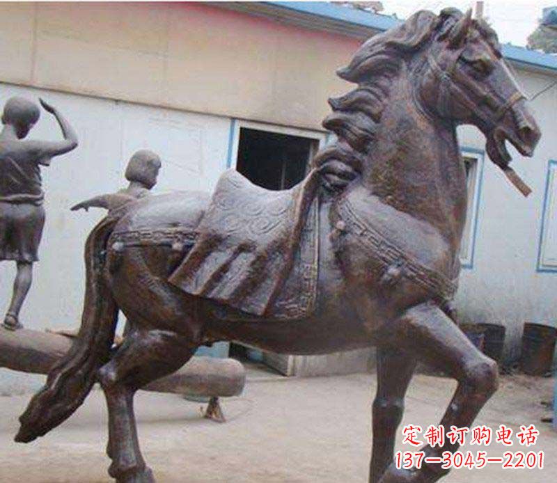 贵阳精美动物铜雕，增添马公园魅力