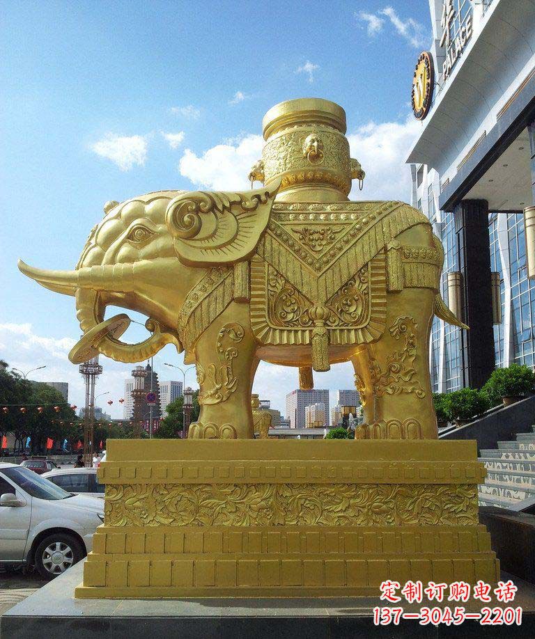 贵阳宝瓶大象铜雕——典雅高贵，美轮美奂