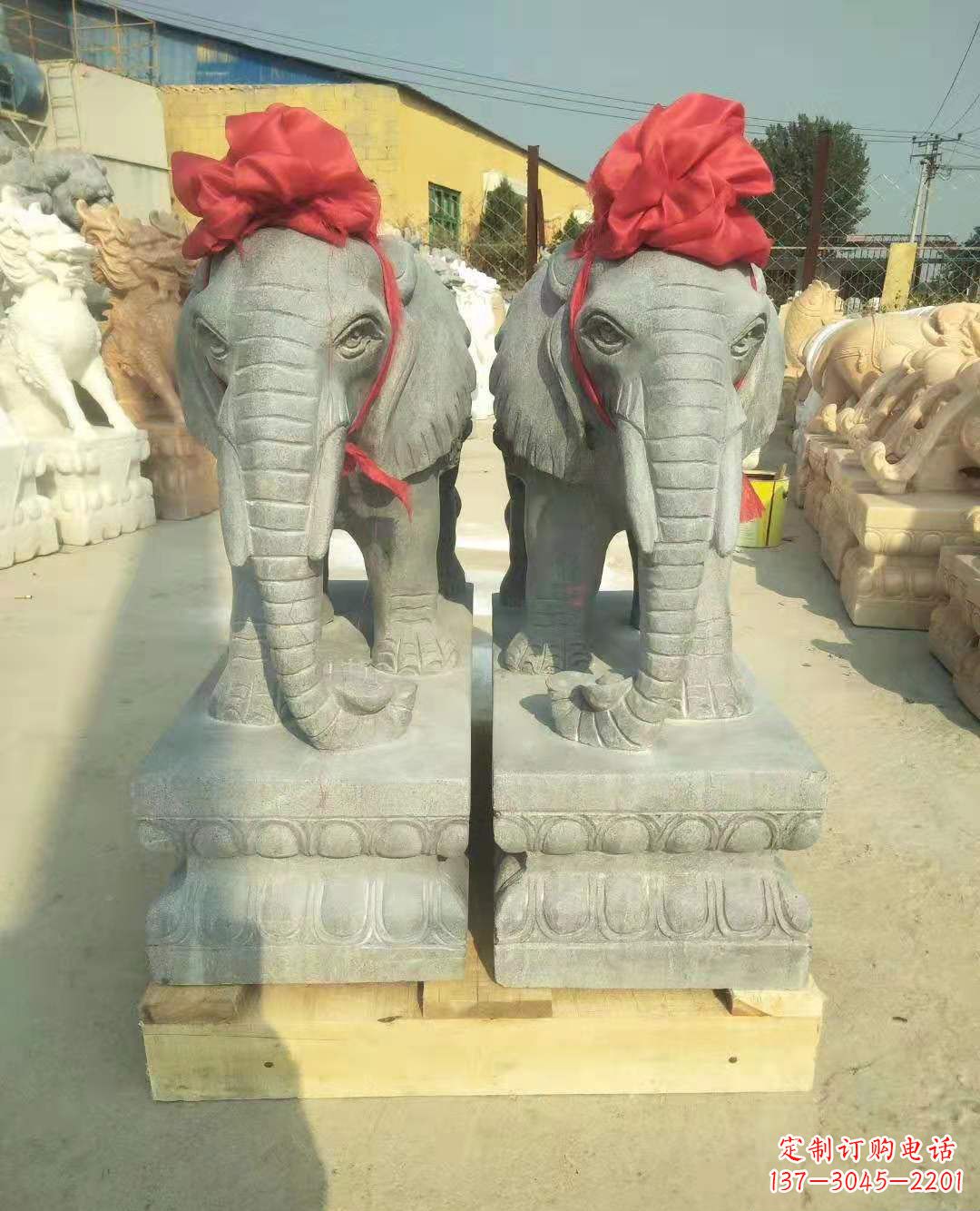 贵阳中国古典风格大象雕塑