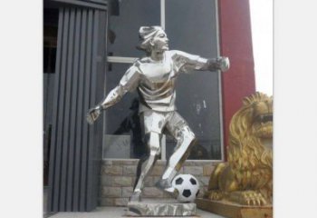 贵阳精美的不锈钢足球人物雕塑