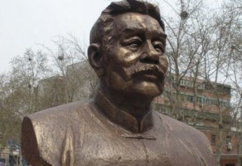 贵阳鲁迅头像校园名人铜雕，传承文化，缔造经典