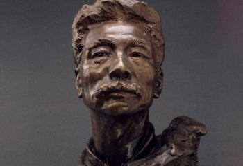 贵阳鲁迅校园名人铜雕，展现鲁迅文学精神